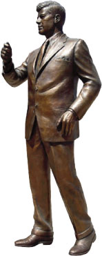 Bronze Statue of JFK for Fort Worth Tribute